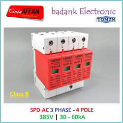3 Phase SPD AC 3PN 385V 30-60kA Surge Protect Device